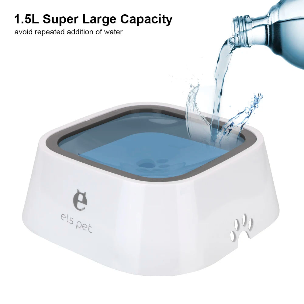 Anti-Überschwapp Wassertrinknapf für Hunde & Katzen – 1,5 L Slow Feeder